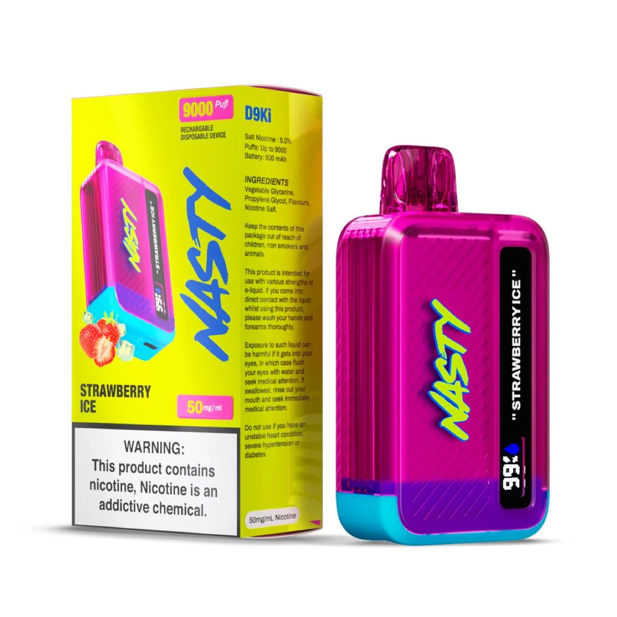 Nasty Bar Strawberry Ice